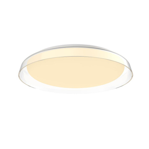 Hampton 17-in Clear LED Flush Mount (461|FM43117-CL-5CCT)