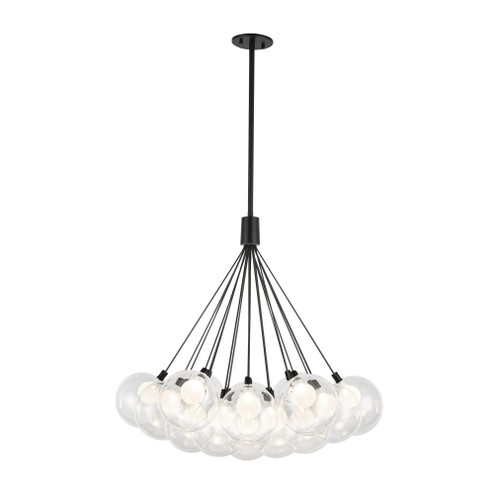Bolla 28-in Black LED Chandelier (461|CH3128-BK)