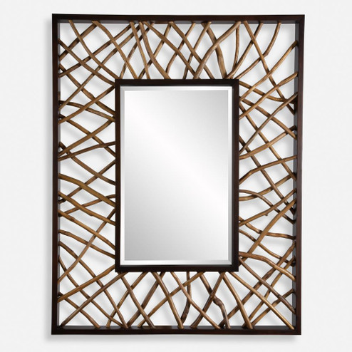 Uttermost Teak Maze Rectangle Mirror (85|08184)