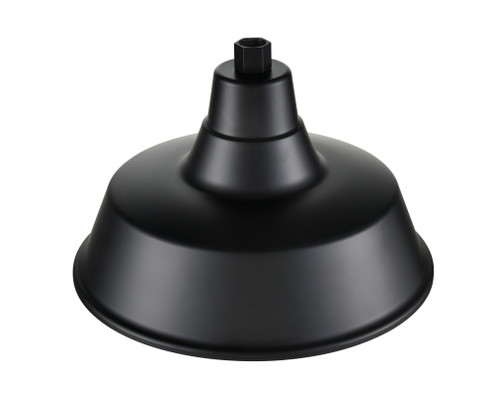 R Series 1-Light Classic Warehouse Shade Satin Black (670|RCLWS14-SB)