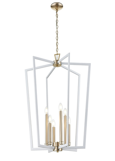 Lizabeth 6-Light Pendant Light Matte White/Modern Gold (670|4526-MW/MG)