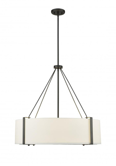 Telfar 6-Light Pendant Light Matte Black/White (670|28206-MB/WH)