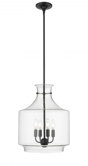 Mahannah 4-Light Pendant Light Matte Black (670|22804-MB)