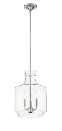Mahannah 3-Light Pendant Light Brushed Nickel (670|22803-BN)