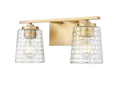 Saben 2-Light Vanity Vintage Brass (670|22102-VB)