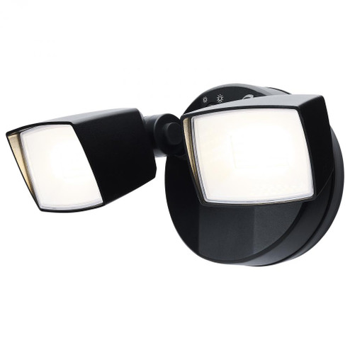 LED Security Light; Dual Head; Field Selectable; Black Finish (81|65/996)