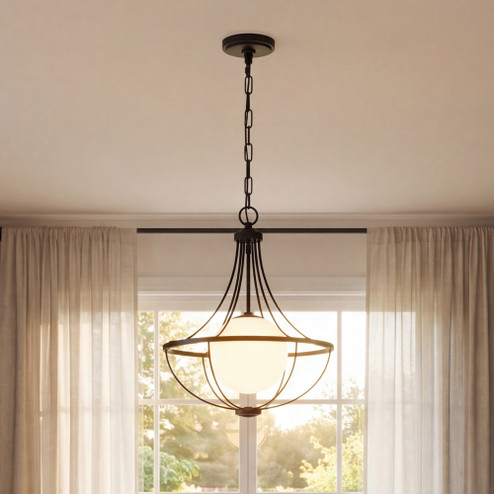 1-Light Pendant in Matte Black (8483|M7047MBK)