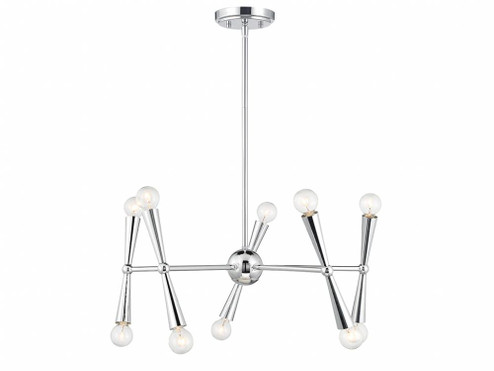 10-Light Chandelier in Chrome (8483|M100128CH)