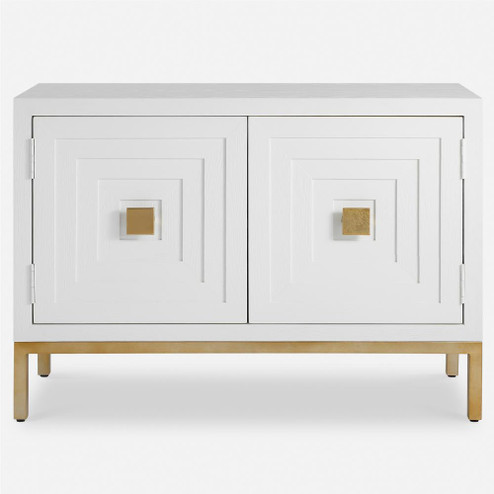 Uttermost Aiken White 2 Door Cabinet (85|50033)