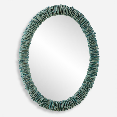 Uttermost Bonaire Teal Blue Oval Mirror (85|08183)