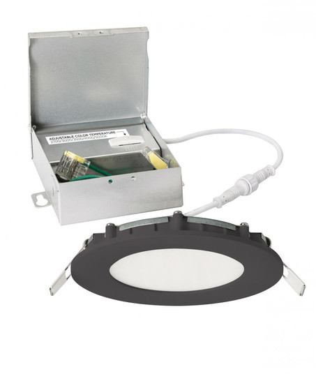 Tuck 4'' LED Flushmount 5CCT 120V Black (1|TUCF04LAJD1BK)