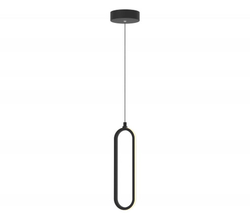 Sienna 12'' LED Pendant 10W 120V BK (1|SIEP12LAJD1BK)