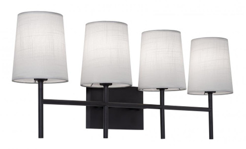Rose 4 Light Vanity CB BK (1|ROSV2711CBBK)
