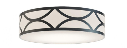 Lake 24'' LED Flush Mount, 42W, 120-277V, BK w/BB (1|LAKF24LAJUDBK-BB)