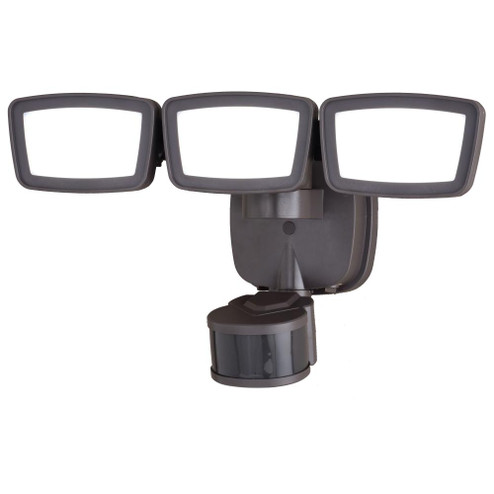 13.25-in. 3 Light LED CCT Adj. Outdoor Motion Sensor Security Flood Light Bronze (51|T0703)