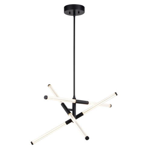 Avalon 27.25-in. 6 Light LED Pendant Matte Black (51|P0425)