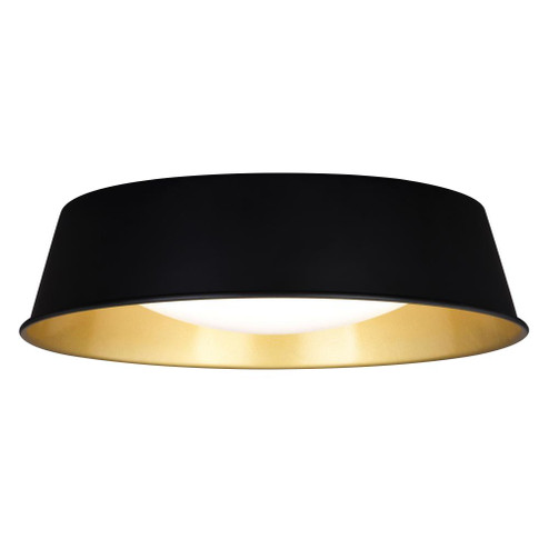 Beacon Hill LED 13-in. Flush Mount Matte Black and Satin Gold (51|C0303)