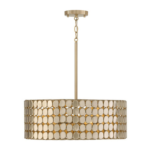 1-Light Medallion Pendant in Champagne Brass (42|354141HB)