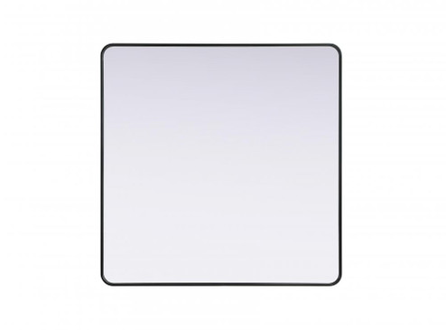 R Corner Square Mirror 48''x48''x2'' black (758|MR8A4848BLK)