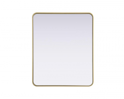 R Corner Mirror 30''x36''x2'' Brass (758|MR8A3036BRA)
