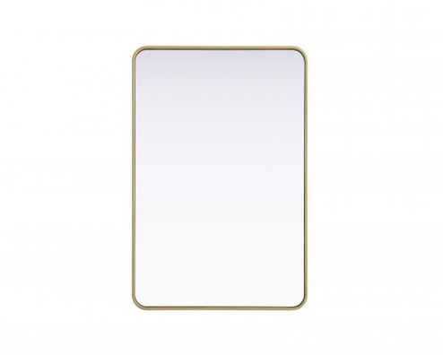 R Corner Mirror 28''x42''x2'' Brass (758|MR8A2842BRA)