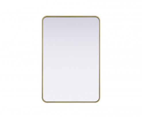 R Corner Mirror 27''x40''x2'' Brass (758|MR8A2740BRA)