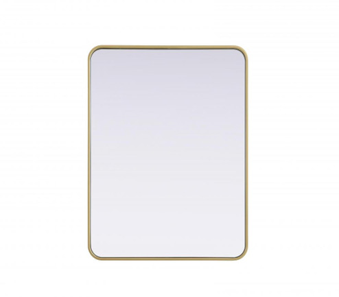 R Corner Mirror 27''x36''x2'' Brass (758|MR8A2736BRA)