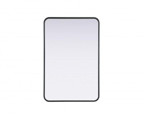 R Corner Mirror 24''x36''x2'' Black (758|MR8A2436BLK)