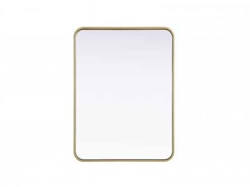 R Corner Mirror 24''x32''x2'' Brass (758|MR8A2432BRA)
