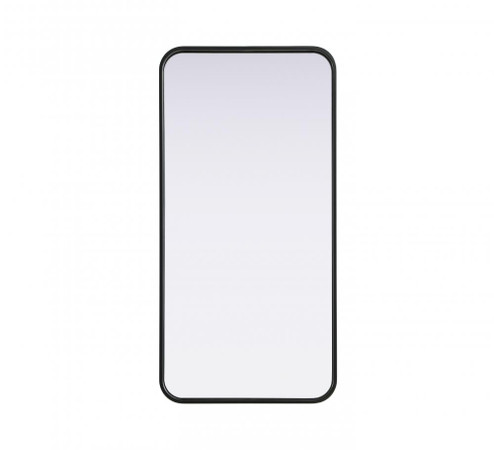 R Corner Mirror 18''x36''x2'' Black (758|MR8A1836BLK)