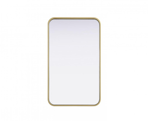 Contour Metal Rectangle Mirror 18x30 in Brass (758|MR8A1830BRA)