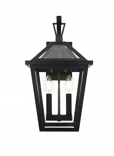 Wall sconce W10'' H18'' E11.5'' L2 Black (758|OD334W18BK)