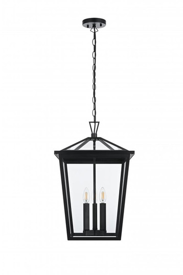 Outdoor Hanging L14'' W14'' H22'' L3 Black (758|OD334H22BK)