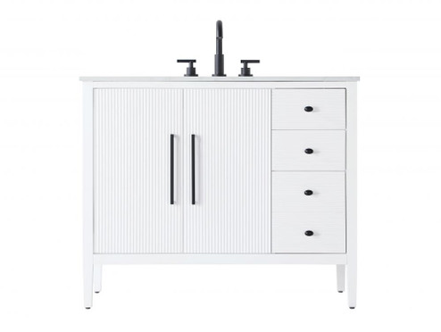 42 inch Single Bathroom Vanity in White (758|VF29642WH)