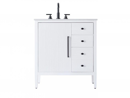 Vanity Cabinet 1Dr 3Dw 32x21.5x35 White (758|VF29632WH)