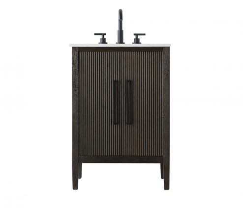 Vanity Cabinet 2Dr 24x21.5x35 Chocolate Oak (758|VF29624CO)
