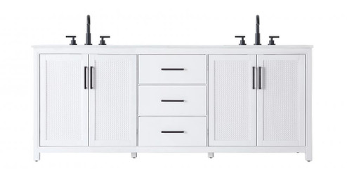 Vanity Cabinet 4Dr 3Dw 84x21.5x35 White (758|VF29584DWH)