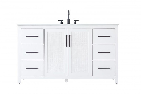 Vanity Cabinet 2Dr 6Dw 60x21.5x35 White (758|VF29560WH)