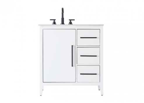 Vanity Cabinet 1Dr 3Dw 32x21.5x35 White (758|VF29332WH)