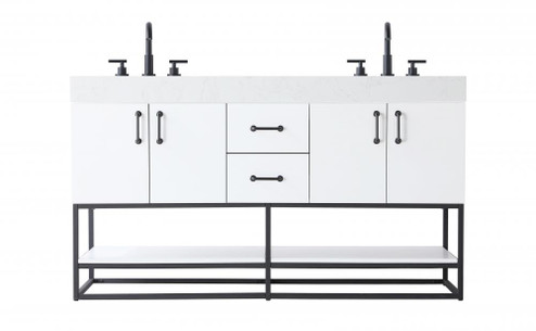 Vanity Cabinet 4Dr 2Dw 60x21.5x34 White (758|VF29260DWH)