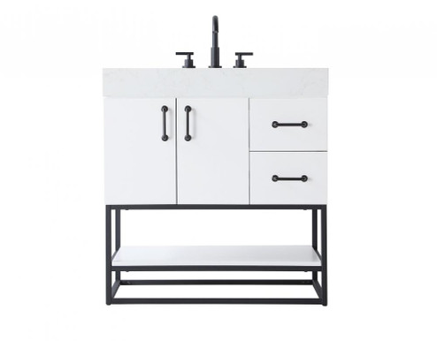 Vanity Cabinet 2Dr 2Dw 32x21.5x34 White (758|VF29232WH)