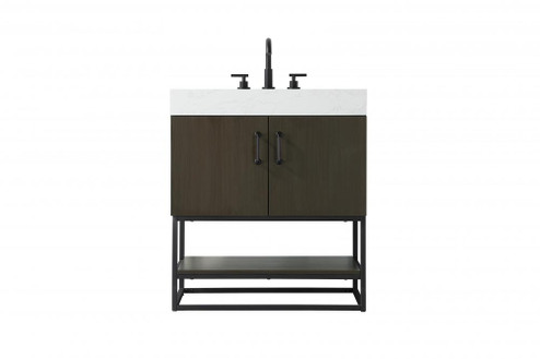Vanity Cabinet 2Dr 30x21.5x34 Mocha Brown (758|VF29230MMB)