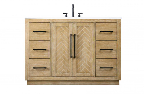 Vanity Cabinet 2Dr 6Dw W48''xD21.5''xH34'' Linen Oak (758|VF29048LO)