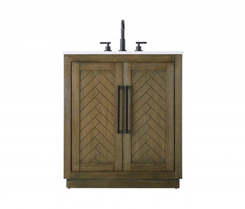 Vanity Cabinet 2Dr W30''x D19''x H34'' Hazel Oak (758|VF29030HO)