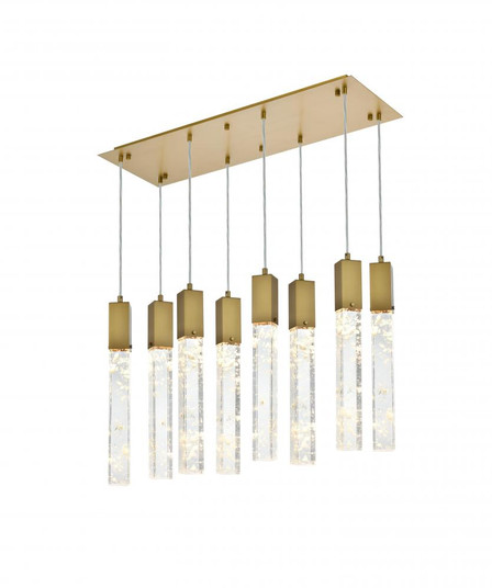 Pendant L36''W12''H24''L8 Satin Gold (758|2088D36SG)