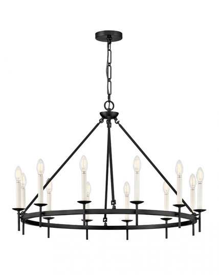 Large Ring Chandelier (87|47476BK)