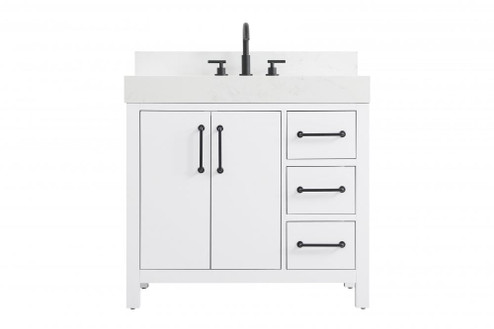 Vanity Cabinet 2DR 3DW 36''W x 22''D x 34''H Whitew/BS (758|VF60636WH-BS)