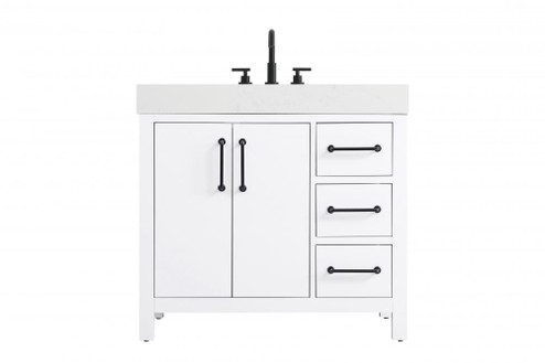 Vanity Cabinet 2DR 3DW 36''W x 22''D x 34''H White (758|VF60636WH)