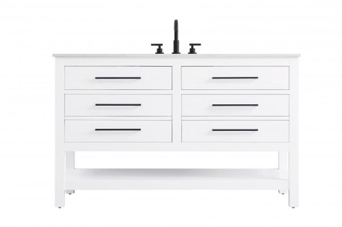 Vanity Cabinet 4DW 54''W x 22''D x 34''H White (758|VF60554WH)