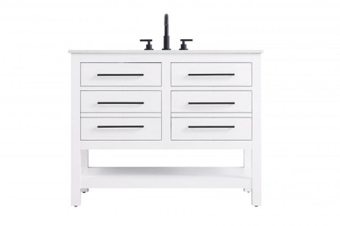 Vanity Cabinet 4DW 42''W x 22''D x 34''H White (758|VF60542WH)